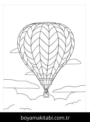 Hava Balonu boyama sayfası – yaratıcılığı geliştirir, keyifli zaman