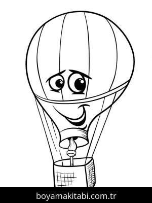 Hava Balonu boyama sayfası – ücretsiz yazdır, boyama etkinliği