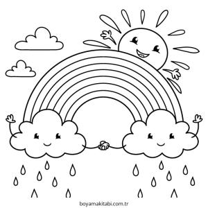 Hava Durumu boyama sayfası – boyama çalışması, yaratıcılığı geliştirir