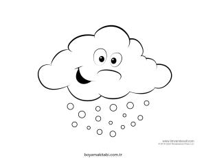 Hava Durumu boyama sayfası – evde etkinlik, ücretsiz yazdır