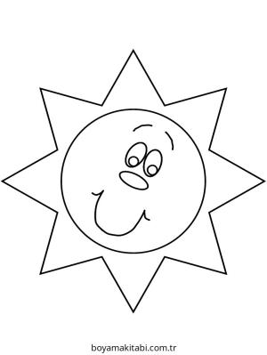 Hava Durumu boyama sayfası – eğlenceli etkinlik, el becerilerini geliştirir