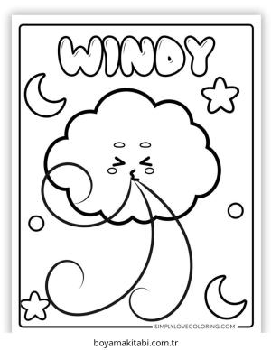 Hava Durumu Boyama Sayfaları