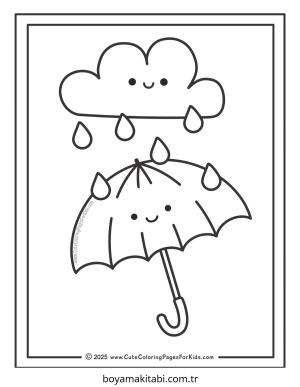 Hava Durumu boyama sayfası – yaratıcılık, eğlenceli etkinlik