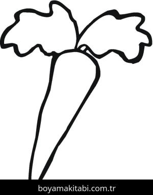 Havuç boyama sayfası – ücretsiz yazdır, boyama etkinliği