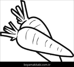 Havuç boyama sayfası – yaratıcılığı geliştirir, keyifli zaman