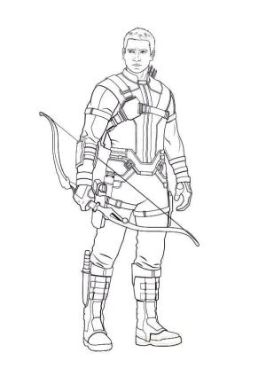 Hawkeye boyama sayfası,  coloring page, Hawkeye Yazdırılabilir, 