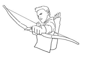 Hawkeye boyama sayfası,  coloring page, Hawkeye harika, 