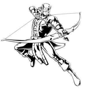 Hawkeye boyama sayfası,  coloring page, Hawkeye Yazdır, 