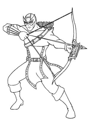 Hawkeye boyama sayfası,  coloring page, Animasyonlu Hawkeye, 