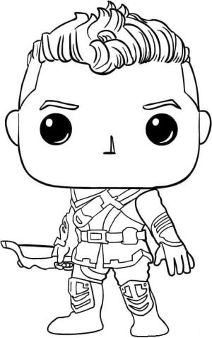 Hawkeye boyama sayfası,  coloring page, Funko Pop Hawkeye, 