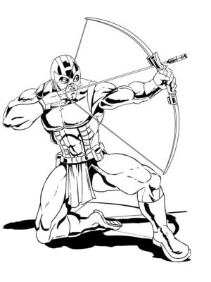 Hawkeye boyama sayfası,  coloring page, Yazdırılabilir Hawkeye, 