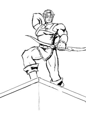 Hawkeye boyama sayfası,  coloring page, Hawkeye Görüntüsü, 