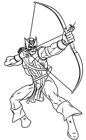 Hawkeye boyama sayfası,  coloring page, Hawkeye Çizimi, 