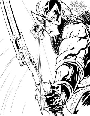 Hawkeye boyama sayfası,  coloring page, Hawkeye Ücretsiz, 