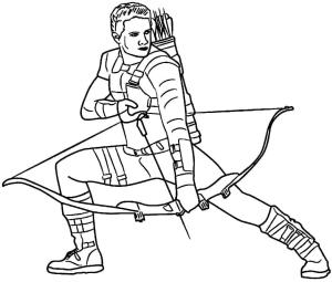 Hawkeye boyama sayfası,  coloring page, Müthiş Hawkeye, 