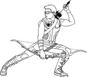 Hawkeye boyama sayfası,  coloring page, Havalı Hawkeye, 