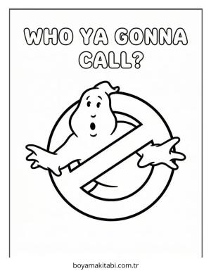 Hayalet Avcıları boyama sayfası – yaratıcılık, eğlenceli etkinlik