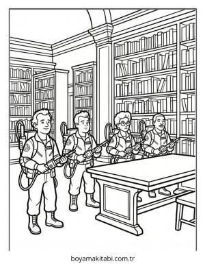 Hayalet Avcıları boyama sayfası – ücretsiz yazdır, boyama etkinliği