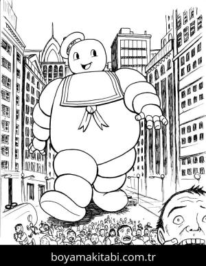 Hayalet Avcıları boyama sayfası – çocuklar için, çizgi film temalı