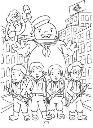 Hayalet Avcıları boyama sayfası,  coloring page, Hayalet Avcıları Sevimli, 