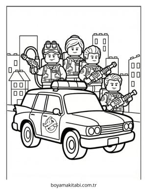 Hayalet Avcıları boyama sayfası – kolay boyama, eğitici aktivite