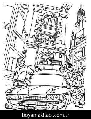 Hayalet Avcıları boyama sayfası – yaratıcılığı geliştirir, keyifli zaman