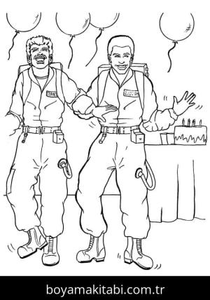 Hayalet Avcıları boyama sayfası – evde etkinlik, ücretsiz yazdır