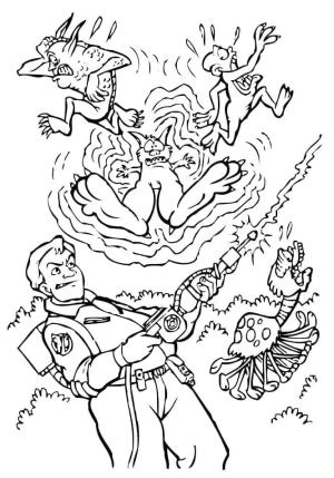 Hayalet Avcıları boyama sayfası,  coloring page, Hayalet Avcıları Savaşı, 