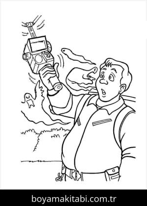 Hayalet Avcıları boyama sayfası – boyama etkinliği, çocuk aktivitesi