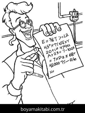 Hayalet Avcıları boyama sayfası – sanatsal çalışma, çocuklar için