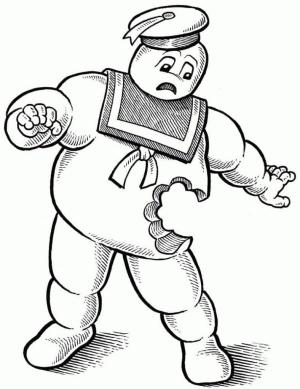 Hayalet Avcıları boyama sayfası,  coloring page, Hayalet Avcıları Puft Marshmallow Man’de Kalıyor, 