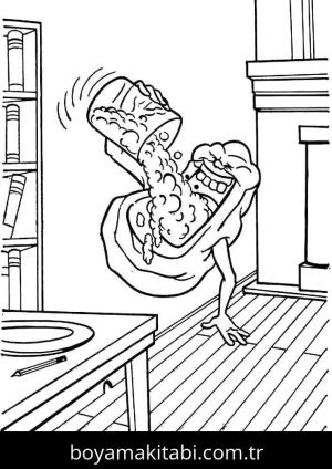 Hayalet Avcıları boyama sayfası – boyama etkinliği, çocuk aktivitesi