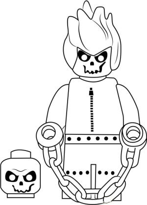 Hayalet Sürücü boyama sayfası,  coloring page, Lego Hayalet Sürücü, 