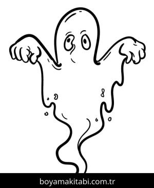 Hayalet boyama sayfası – boyama etkinliği, çocuk aktivitesi