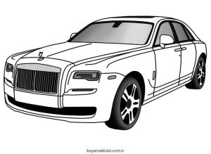 Hayalet boyama sayfası – çizgi film temalı, basit çizim