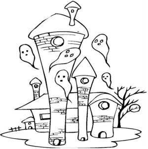 Hayalet boyama sayfası,  coloring page, Hayalet Çizimi, 