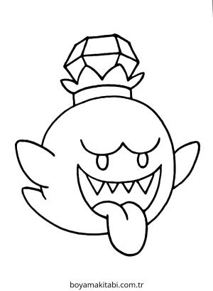 Hayalet boyama sayfası – çocuk aktivitesi, PDF indir