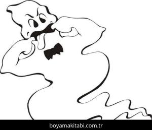 Hayalet boyama sayfası – keyifli zaman, renkli çizimler