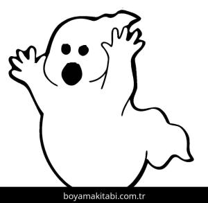 Hayalet boyama sayfası – evde etkinlik, ücretsiz yazdır