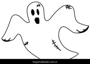 Hayalet boyama sayfası – eğitici aktivite, yaratıcılık