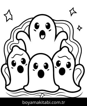 Hayalet boyama sayfası – yaratıcılığı geliştirir, keyifli zaman