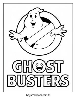 Hayalet boyama sayfası – PDF indir, sevimli karakter