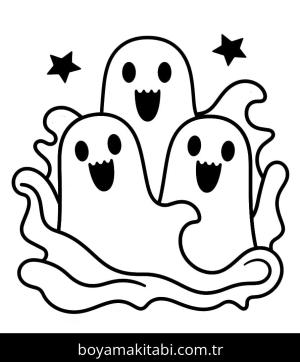 Hayalet boyama sayfası – yaratıcılığı geliştirir, keyifli zaman