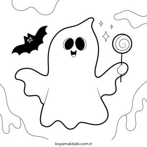 Hayalet boyama sayfası – eğitici aktivite, yaratıcılık