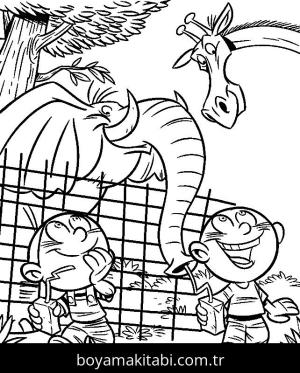 Hayvanat Bahçesi boyama sayfası,  coloring page, , Simple Zoo Animal