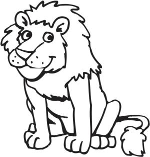 Hayvanat Bahçesi boyama sayfası,  coloring page, Hayvanat Bahçesinde Aslan çizmek, 