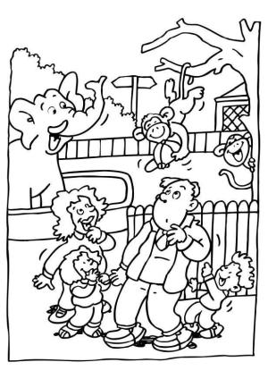 Hayvanat Bahçesi boyama sayfası,  coloring page, Iyi Hayvanat Bahçesi, 