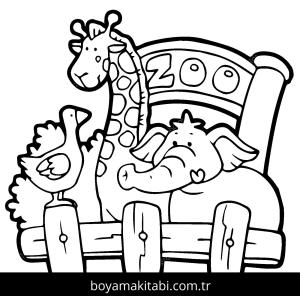Hayvanat Bahçesi Boyama