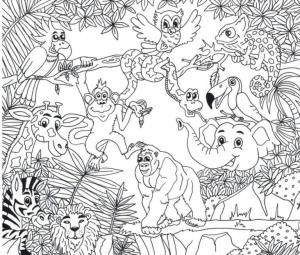 Hayvanlar boyama sayfası,  coloring page, Orman hayvanları, 