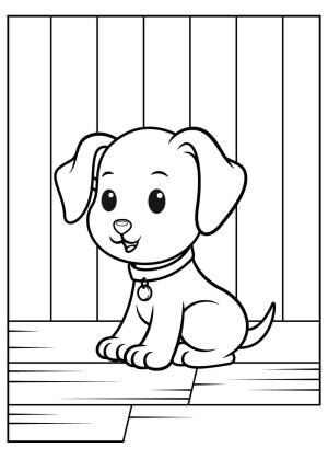 Hayvanlar boyama sayfası,  coloring page, Köpek, 